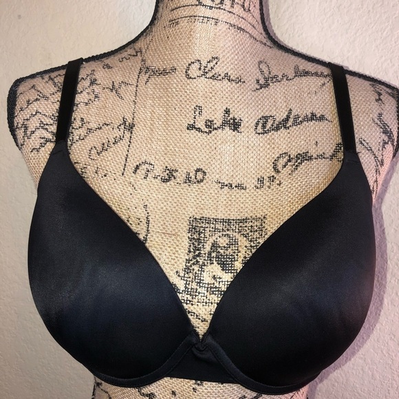 Victoria’s Secret Pink Wear Everywhere Black Push Up Bra Size 36D - Picture 3 of 5